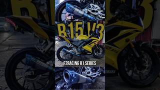 r15 v3 ganti knalpot f2racing R1 series begini suaranya shortvideo r15 r15v3 r15v4 r15v2 [upl. by Alathia]