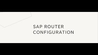 SAPROUTER ROUTETAB [upl. by Roth]