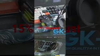 iMICE Gk450 41 Combo RGB gaming keyboard Mouse headphone Mouse pad 15 discount [upl. by Sinnej]