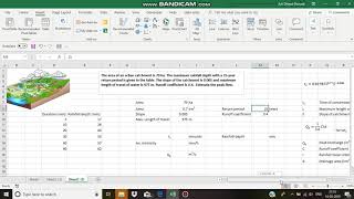 Peak discharge using rational method  Hydrology [upl. by Khalin]