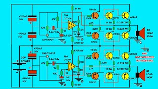 EASY SIMPLE STEREO 200 watt AMPLIFIER MAKING USING TDA2O30A jimecomtechnologies61190210 [upl. by Robert879]