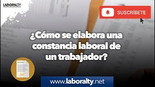 ¿Cómo elaborar una constancia de trabajo a un empleado en tu negocio [upl. by Aruat]