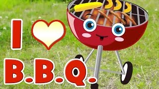 BBQ Song  Learn Food Vocabulary [upl. by Noxas]