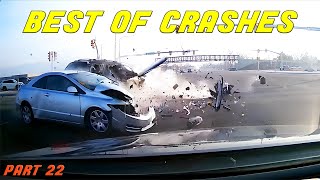 INSANE CAR CRASHES COMPILATION  BEST OF USA amp Canada Accidents  part 22 [upl. by Nevaj]