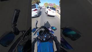 Perfectly legal Motorcycle lane filtering motorcycle bikedriving driving shorts [upl. by Anyr]