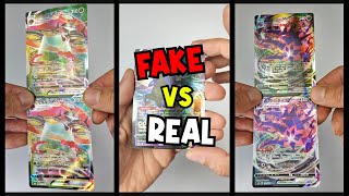 Pokemon Cards vMAX 🧐 Fake VS Real ✅ shorts pokemoncards [upl. by Harlen]