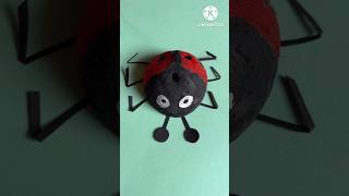 Coconut shell craft ladybug 🐞 creative craft idea art craftactivity youtubeshorts viralvideo [upl. by Nitsruk861]