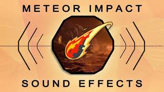 Meteor Whoosh and Explosion  Free Sound Effect [upl. by Anigal573]