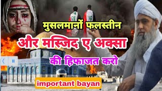 मुसलमानों फिलिस्तीन और मस्जिद अक्सा की हिफाजत करो Hazrat ji Maulana Saad Sahab DB bayan [upl. by Feinberg]