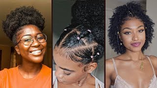 QUICK amp EASY Natural Hairstyles For Black Women 💖 Natural Hairstyles Protective Styles [upl. by Aldwon]