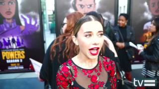 Olesya Rulin Calista Secor Interview  Powers Season 2 [upl. by Eeresid]