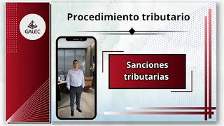 Procedimiento tributario Sanciones [upl. by Halliday]