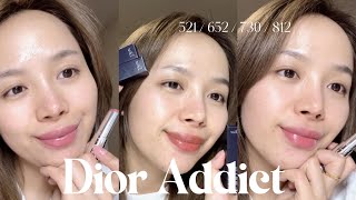 NEW DIOR ADDICT LIP SHINE LIPSTICKS Spring 2023 Limited Edition  口红中一眼万年的水光感  我最爱的口红质感  春夏挚爱！❤️ [upl. by Nniuq]