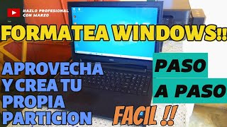 Como FORMATEAR laptop DELL INSPIRON 15 PASO A PASOTIP ANTI VIRUS SERVICE TAG BLWD315 [upl. by Vacuva]