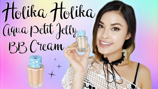 Holika Holika Aqua Petit Jelly BB Cream Review  Demo  Wear Test  The Beauty Breakdown [upl. by Zeculon]