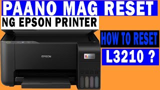 Panno magreset ng epson printer L3210  HOW TO RESET EPSON PRINTER [upl. by Lorry]