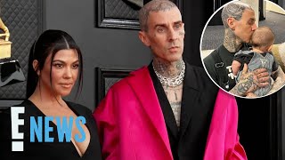 Kourtney Kardashians Husband Travis Barker REACTS to Leaked Photo of Baby Rocky  E News [upl. by Chick]