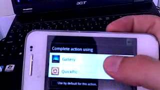 Galaxy ace GTS5830i Cm72 cyanogenmod camera working [upl. by Sairtemed979]