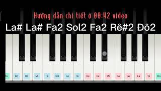 Hướng dẫn đàn Double Take  dhruv   Piano trên điện thoại [upl. by Oner]