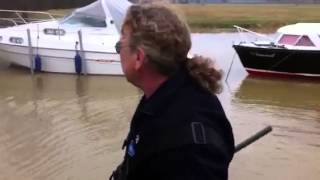 Glanford boat club flooding 2013 bob [upl. by Lleirbag]