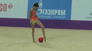 Аверина Дина мяч ГранПри Москва 2014 GrandPrix Moscow [upl. by Blondy28]