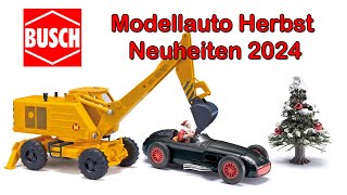 Busch Modellauto Neuheiten Herbst 2024  Spur H0 [upl. by Ahsoet]