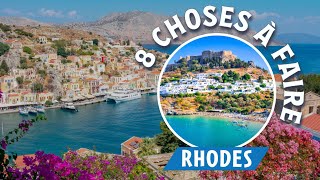 Grèce  les 8 choses à faire à Rhodes [upl. by Ivey]