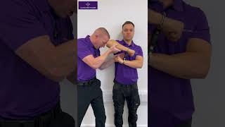 Block the elbow before taking off the handcuffs  Handcuff Training Course short [upl. by Idette]