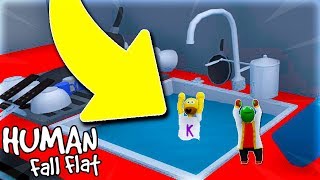 🌍😱 ¡NOS CONVERTIMOS en los JUGADORES MÁS PEQUEÑOS del MUNDO de PLASTILINA TROLL  Human Fall Flat [upl. by Thora]