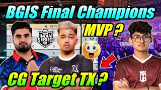 BGIS Champions 🏆 Standings MVP 🔥 CG Target  Highlights [upl. by Nyleuqcaj]