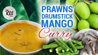 Chemmeen Drumstick Mango with Jackfruit seed Curry  oil free recipe  Easy and Healthy recipe [upl. by Nylodnew307]