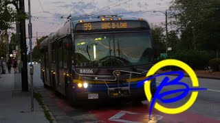 TransLink CMBC Bus Ride  2007 NFI D60LFR  B8106 [upl. by Aihsyt]