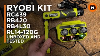 Ryobi 4volt USB lithium system on test RC439 RL14120G RB4L30 RB420 [upl. by Leyameg]