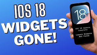 Apple iOS 18 Widgets Missing  Older Legacy Widgets Gone from iOS 18 Update  Legacy Widgets iOS 18 [upl. by London]