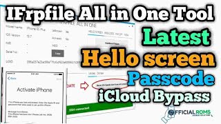 Comment Bypasser icloud gratuitement avec IfrpFile Aio 2023 [upl. by Ltihcox]