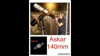 askar 140mm on Saturn telescope astronomy astronomer astro astrophysics refractor moon [upl. by Evanne]