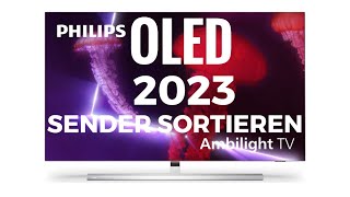 Philips OLED 2023 Sender sortieren [upl. by Ahtelra]