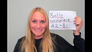 Video 753 Muntlig norskprøve A2B1 nivå [upl. by Aremat]