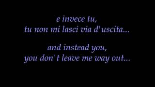 Gianluca Grignani  La mia storia tra le dita Italian and english lyrics [upl. by Hahseram]