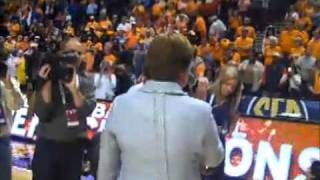 Pat Summitt addresses fans after SEC tourney win [upl. by Granlund]