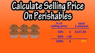 How To Calculate The Selling Price On Perishables Items Explained [upl. by Ominoreg]