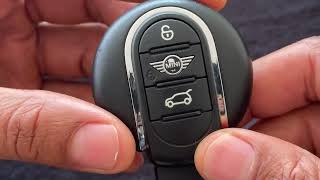 Mini Countryman Fob Key  How to Use [upl. by Onstad49]