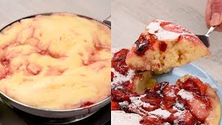 Torta rovesciata di fragole in padella alta semplice e golosissima [upl. by Berta]