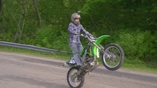 KX250F Wheelies [upl. by Llehsyar]