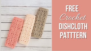 Free Crochet Dishcloth Pattern Easy [upl. by Olenka]