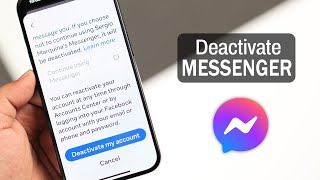 Deactivate Messenger Account 2024 How To Guide [upl. by Llehsal]