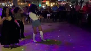 Line dancing at Stetson Dance Hall San Antonio Tx 073023 Lisa Mar [upl. by Breskin]