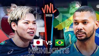 JAPAN vs BRAZIL  Highlights  Mens VNL 2023 [upl. by Coppinger576]