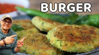 BURGER DI ZUCCHINE con LA SALSA SENZA FRIGGERE SENZA FORNO burger di zucchine [upl. by Timothea]