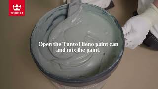 How to paint an effect wall with Tunto Hieno effect paint [upl. by Odilia629]